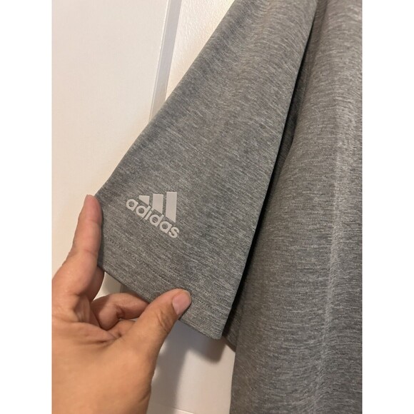 Adidas Performance Gray Grey Golf Polo Men's Size 2X PRIMEGREEN  Logo Big Tall - Picture 2 of 4
